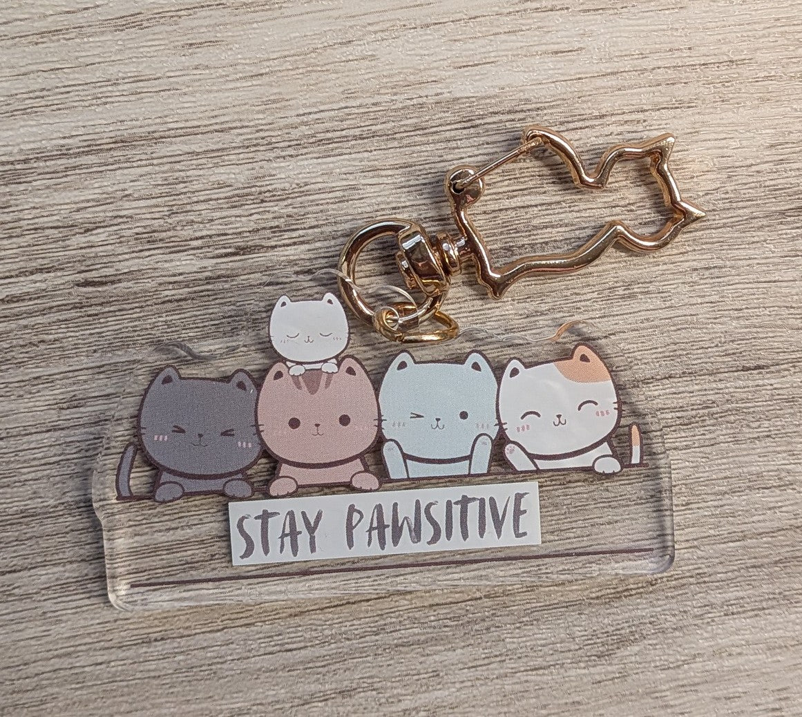 Cat Pun Keychains