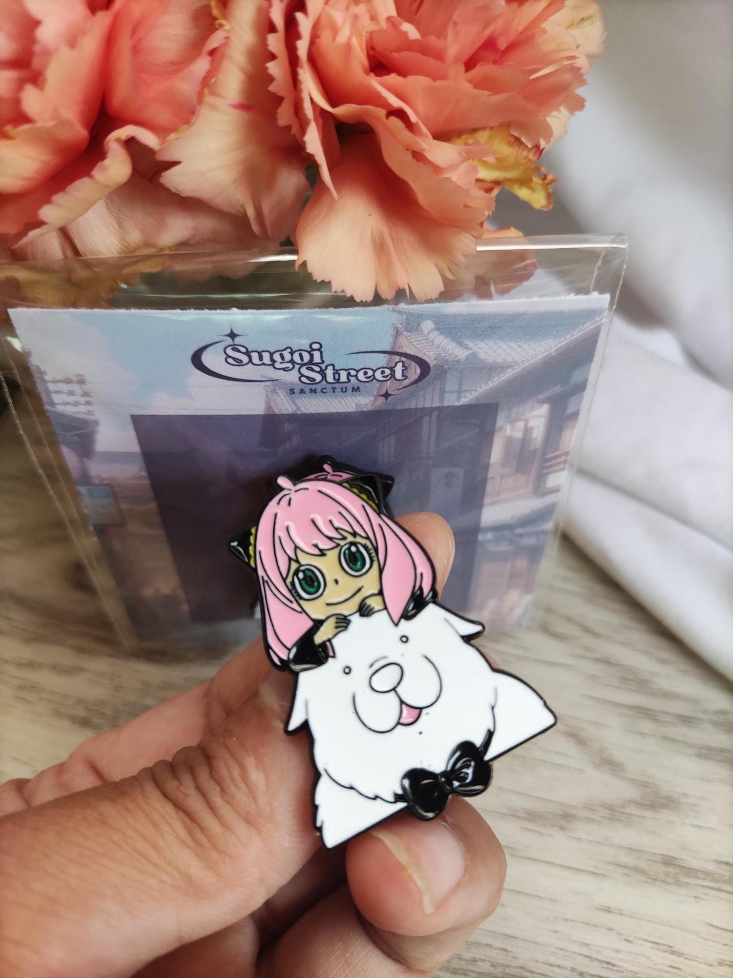Anya Forger Pin, Bond Forger Soft Enamel Pin