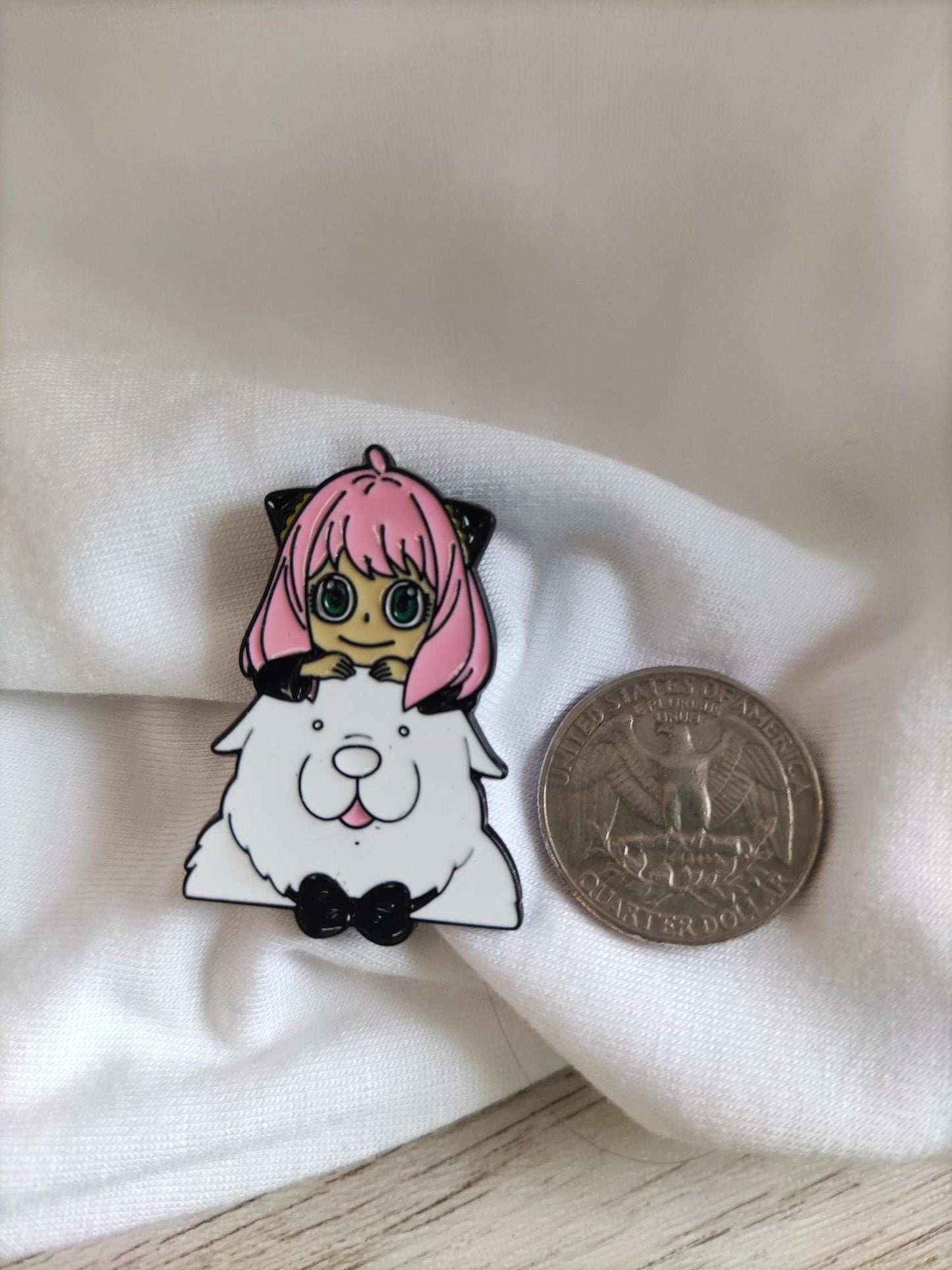 Anya Forger Pin, Bond Forger Soft Enamel Pin