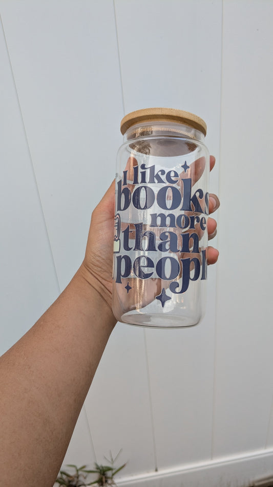 Book Libby Cup Tumbler: I like books more than people