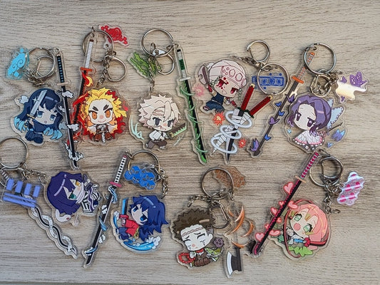 DS: Hashira Keychains