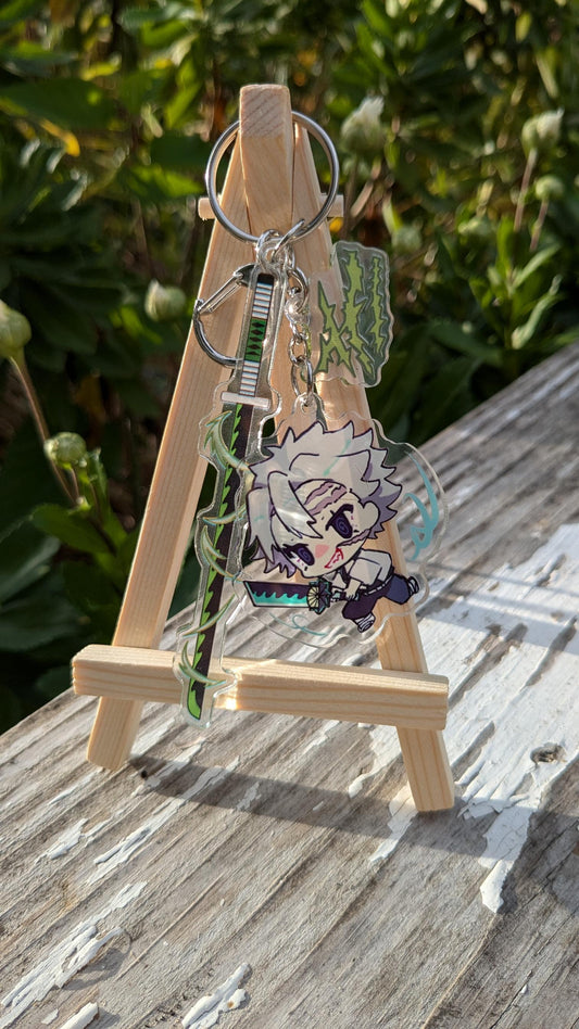 Anime Demon Slayer Sanemi Acrylic Keychain