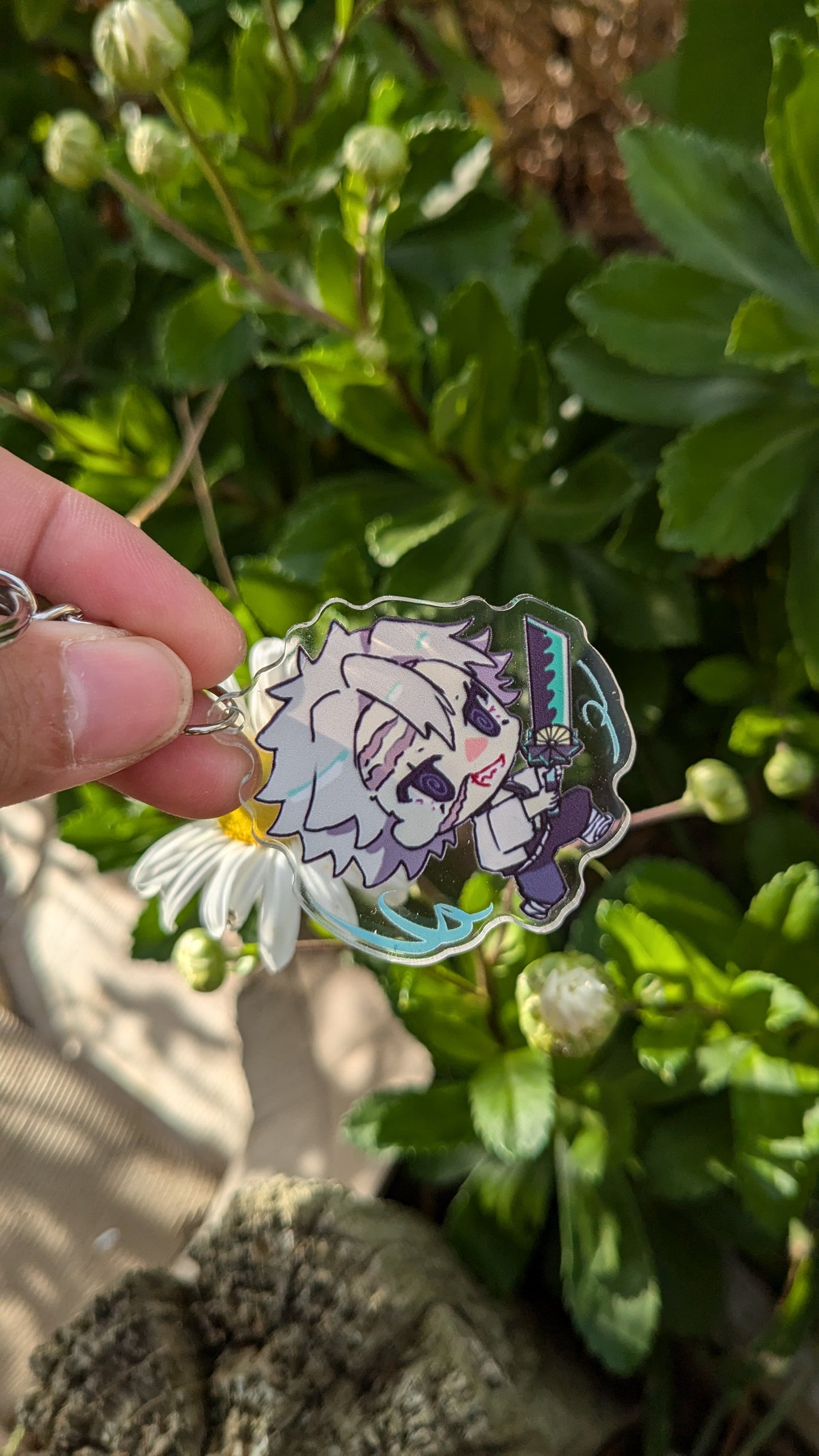 Anime Demon Slayer Sanemi Acrylic Keychain