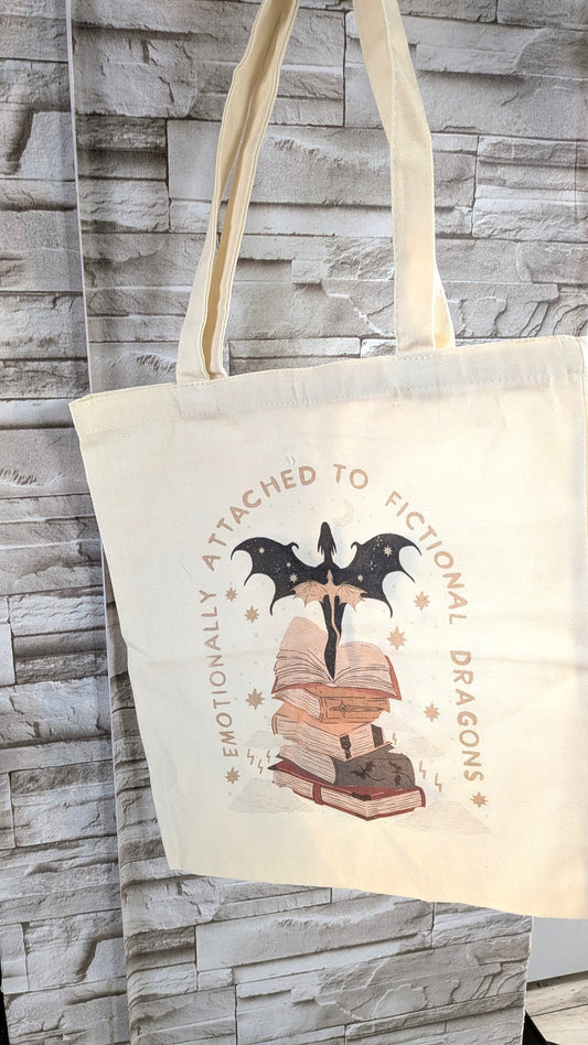 Dragon Tote Bag: Emotionally Attached To Fictional Dragons