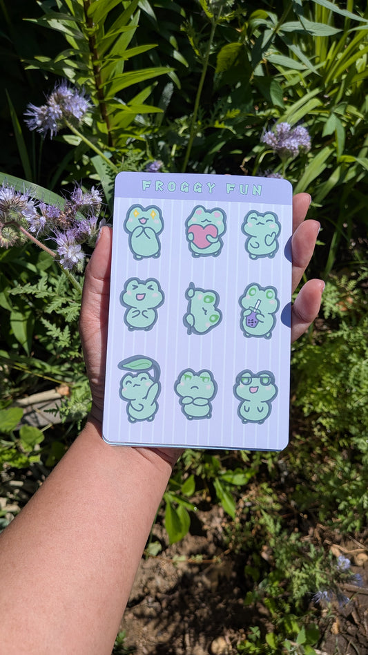 Froggy Fun Sticker Sheet