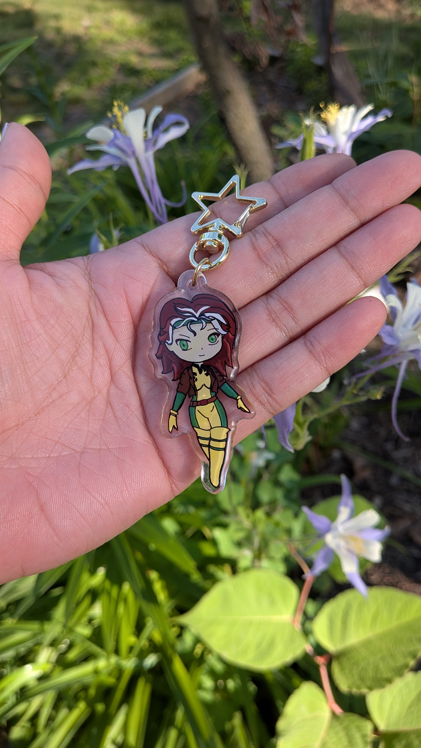 Mutant Heroine Trio Acrylic Keychain | Weather Queen, Psychic Ninja & Southern Powerhouse Inspired Charm