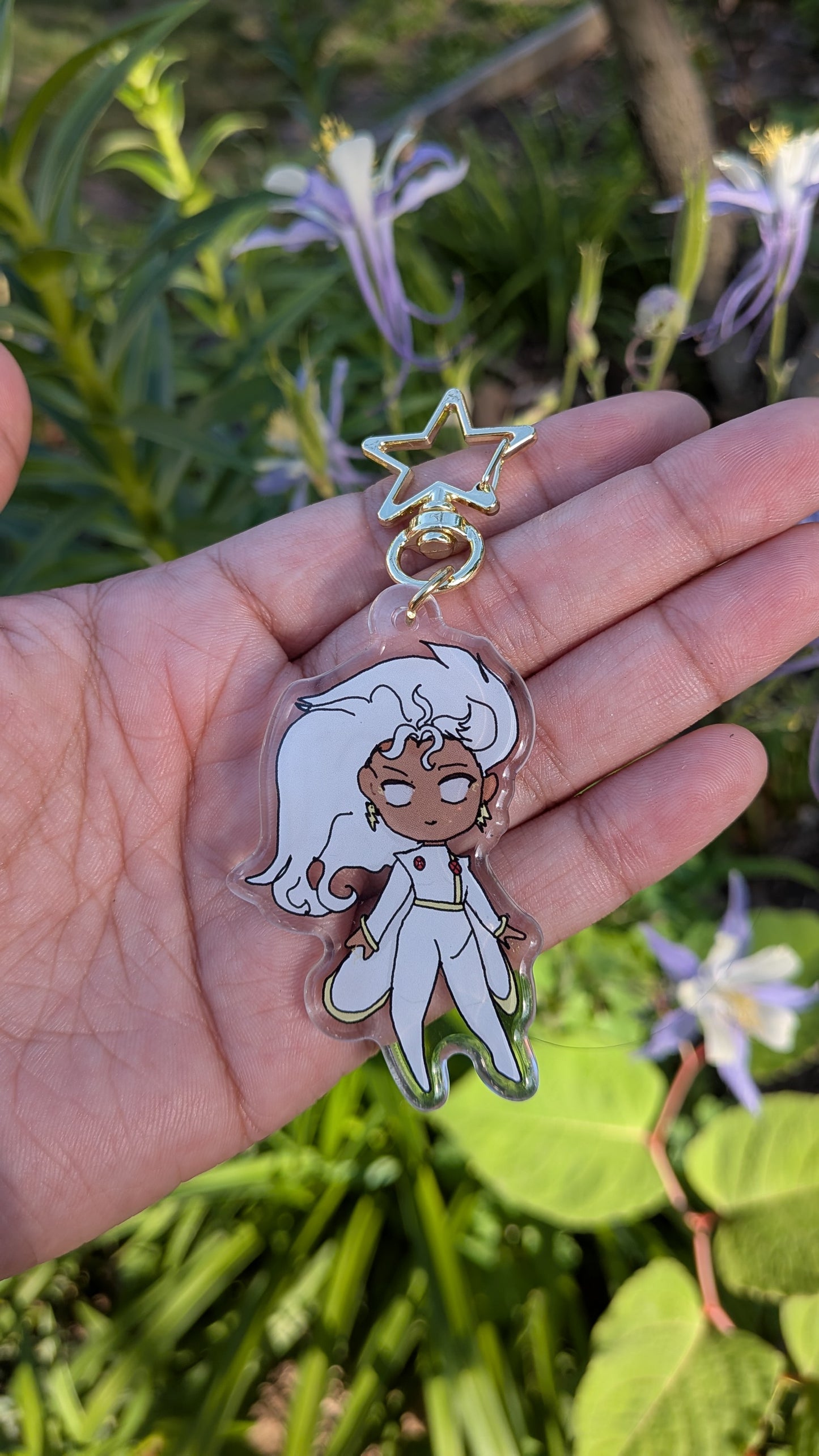 Mutant Heroine Trio Acrylic Keychain | Weather Queen, Psychic Ninja & Southern Powerhouse Inspired Charm