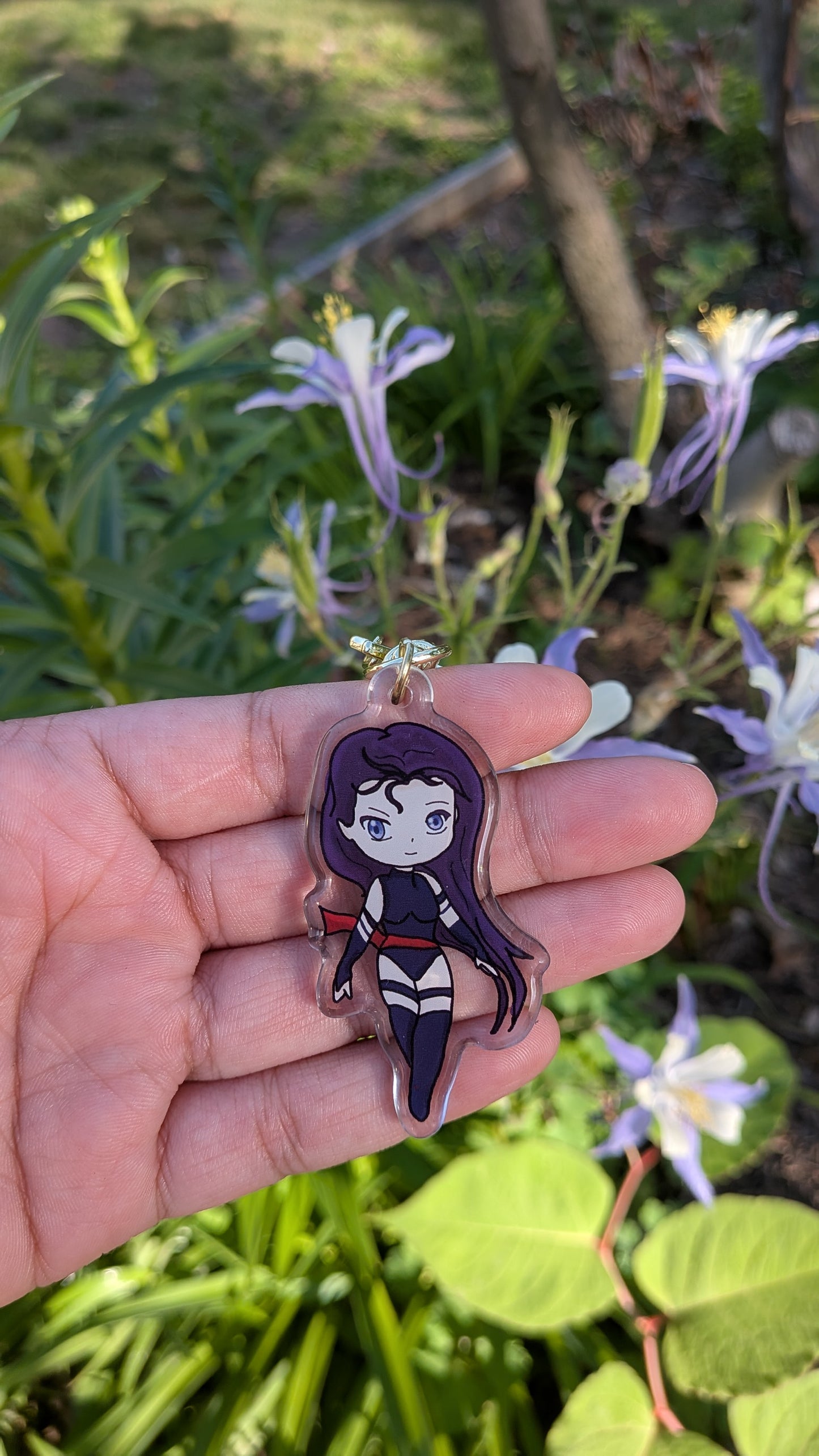 Mutant Heroine Trio Acrylic Keychain | Weather Queen, Psychic Ninja & Southern Powerhouse Inspired Charm