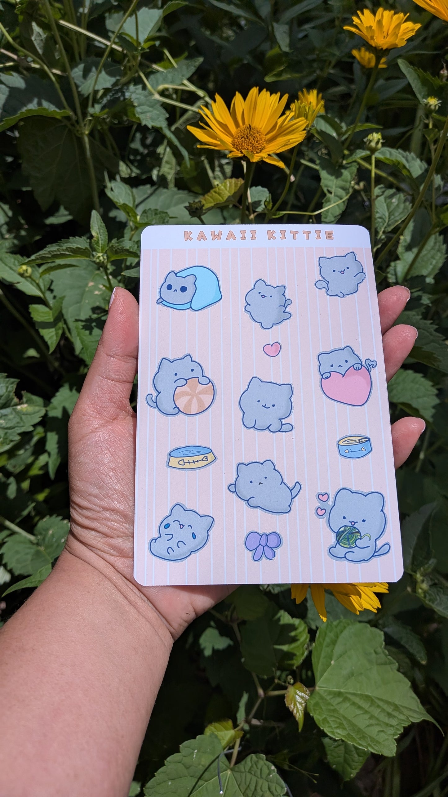 Kawaii Kitten Sticker Sheet