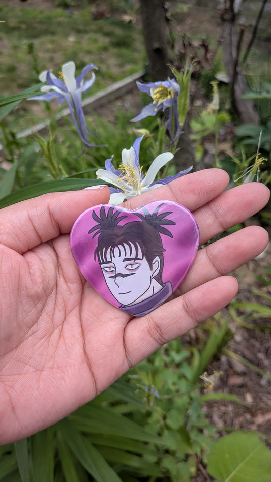Choso Heart Shaped Button