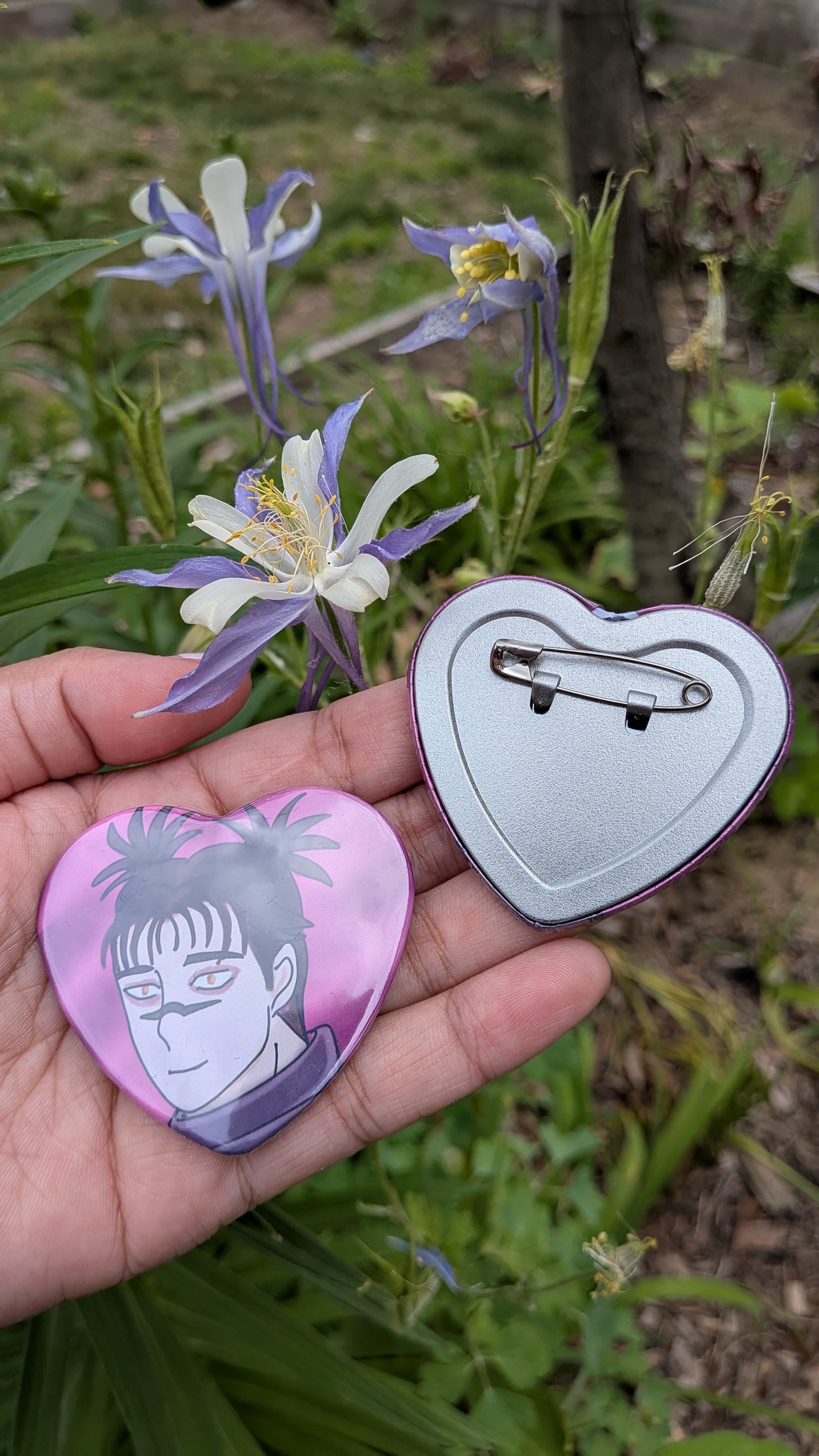 Choso Heart Shaped Button