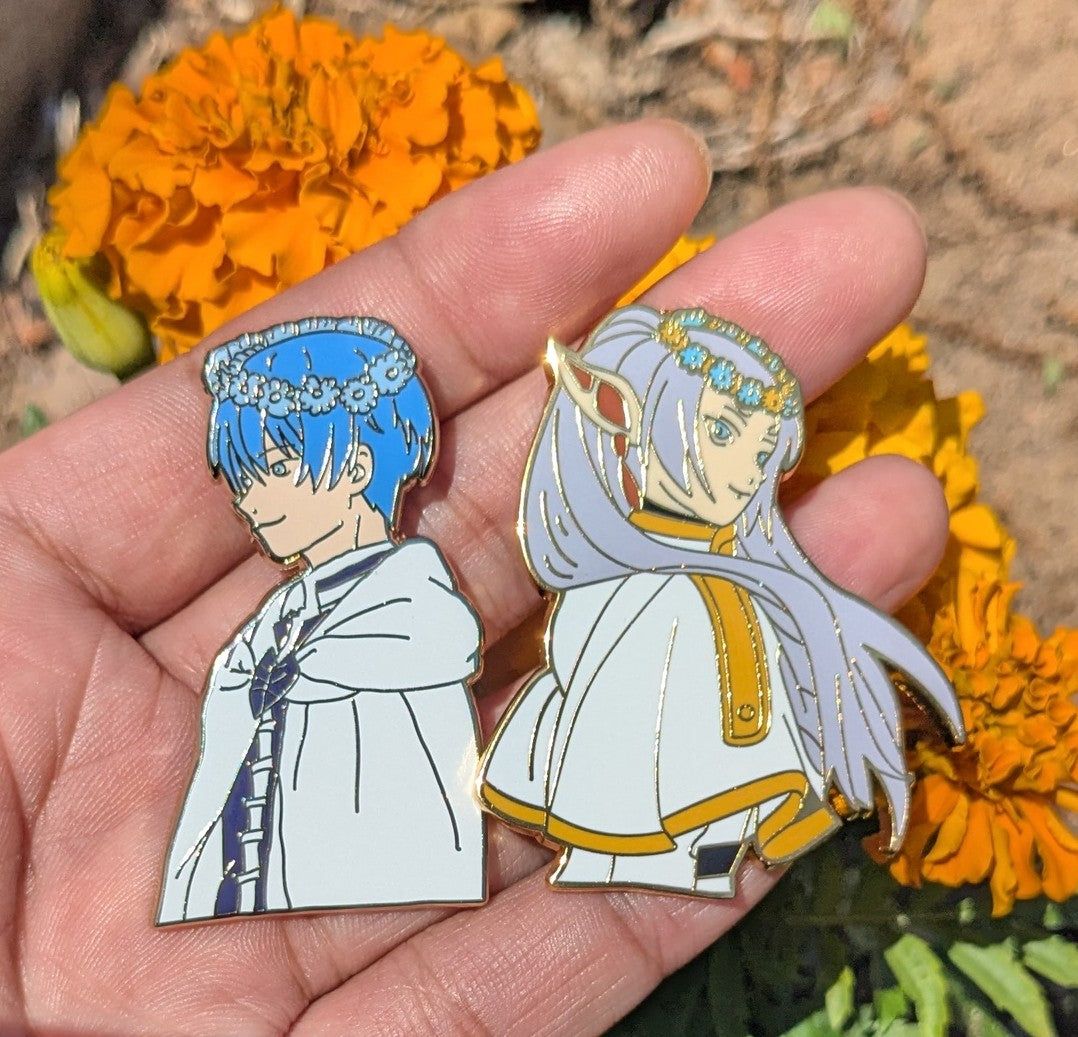 Frieren and Himmel Hard Enamel Pin
