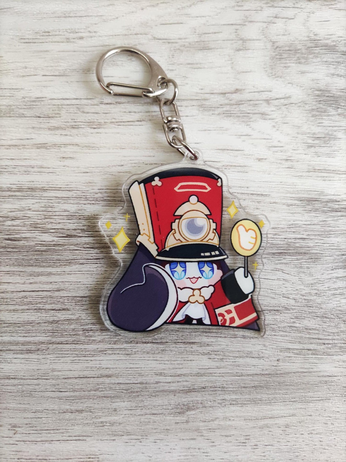 Honkai Star Rail Pom Pom Acrylic Keychain