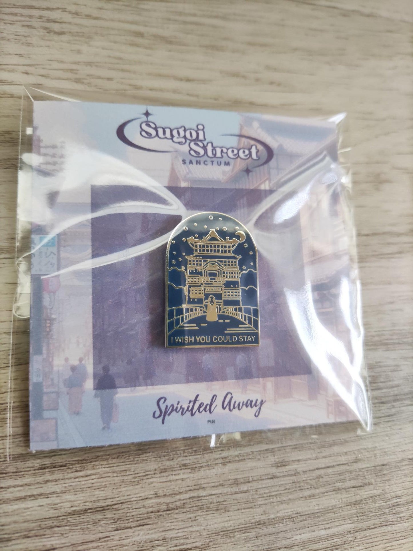 Bath House Pin, I Wish You Could Stay Pin