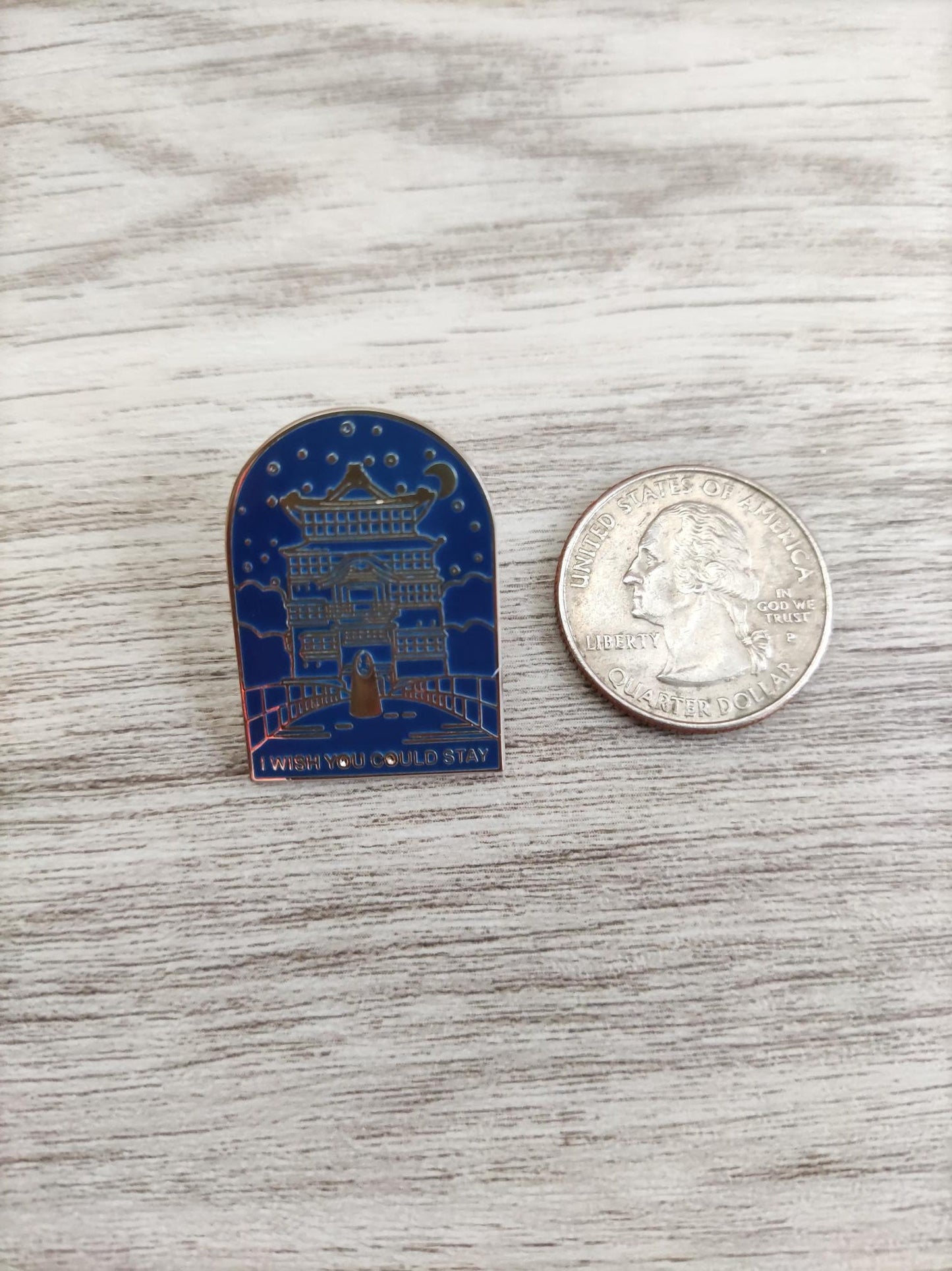 Bath House Pin, I Wish You Could Stay Pin