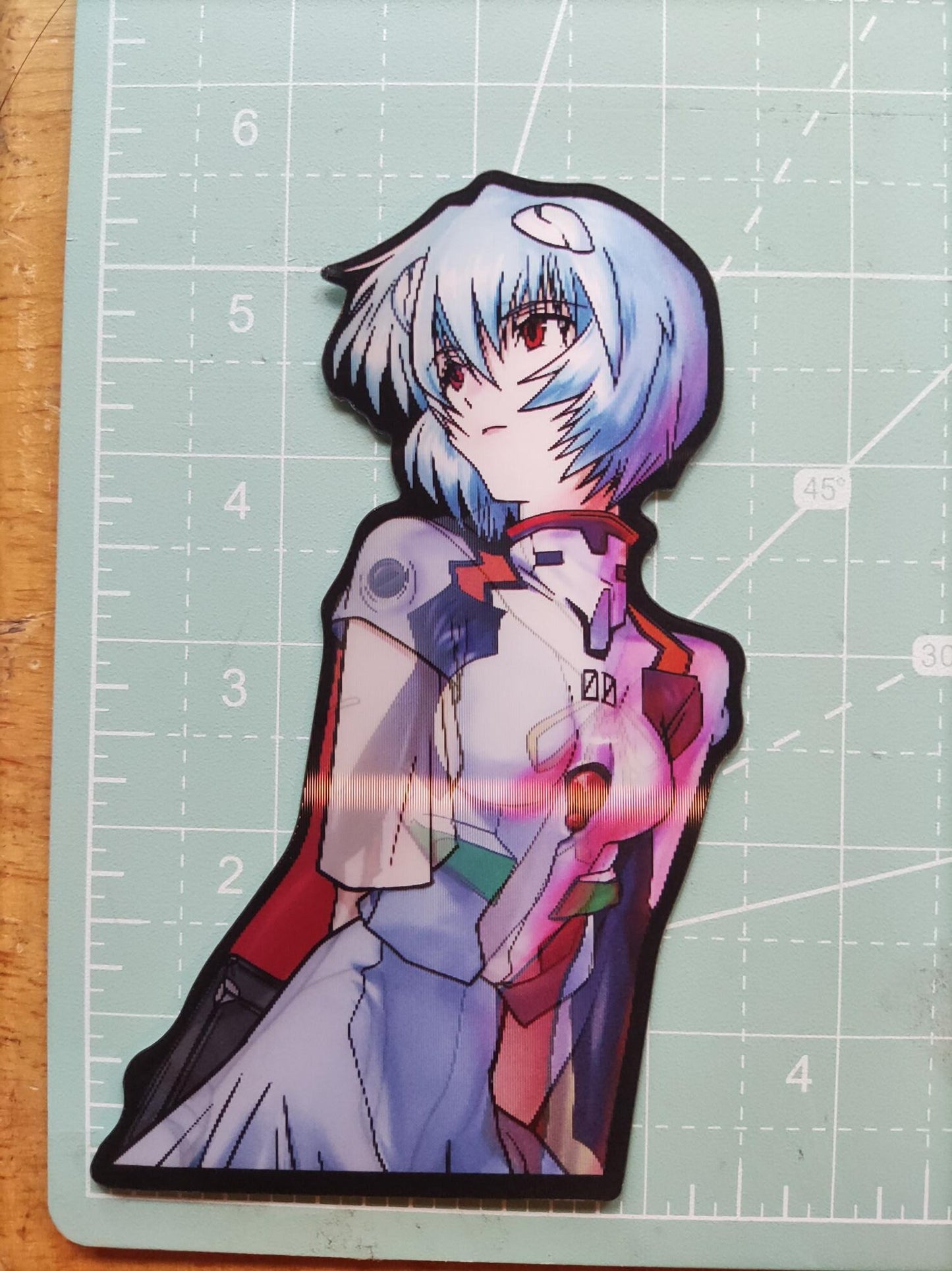 Rei  Motion Sticker, Unit-00 Lenticular Sticker