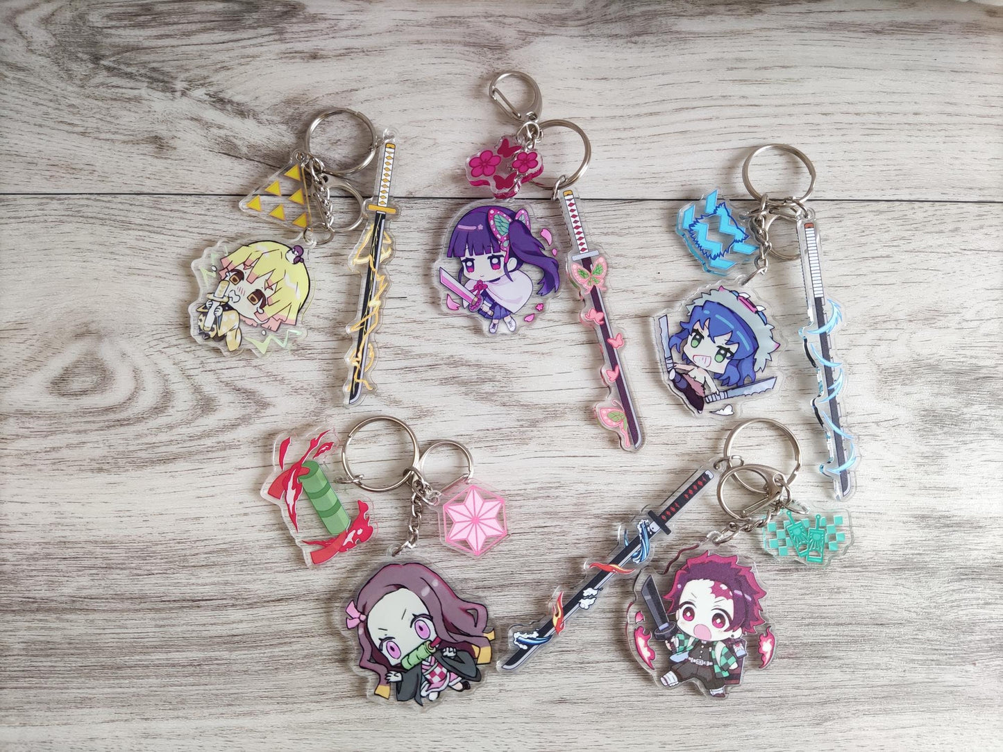 Demon Slayers Acrylic Keychains