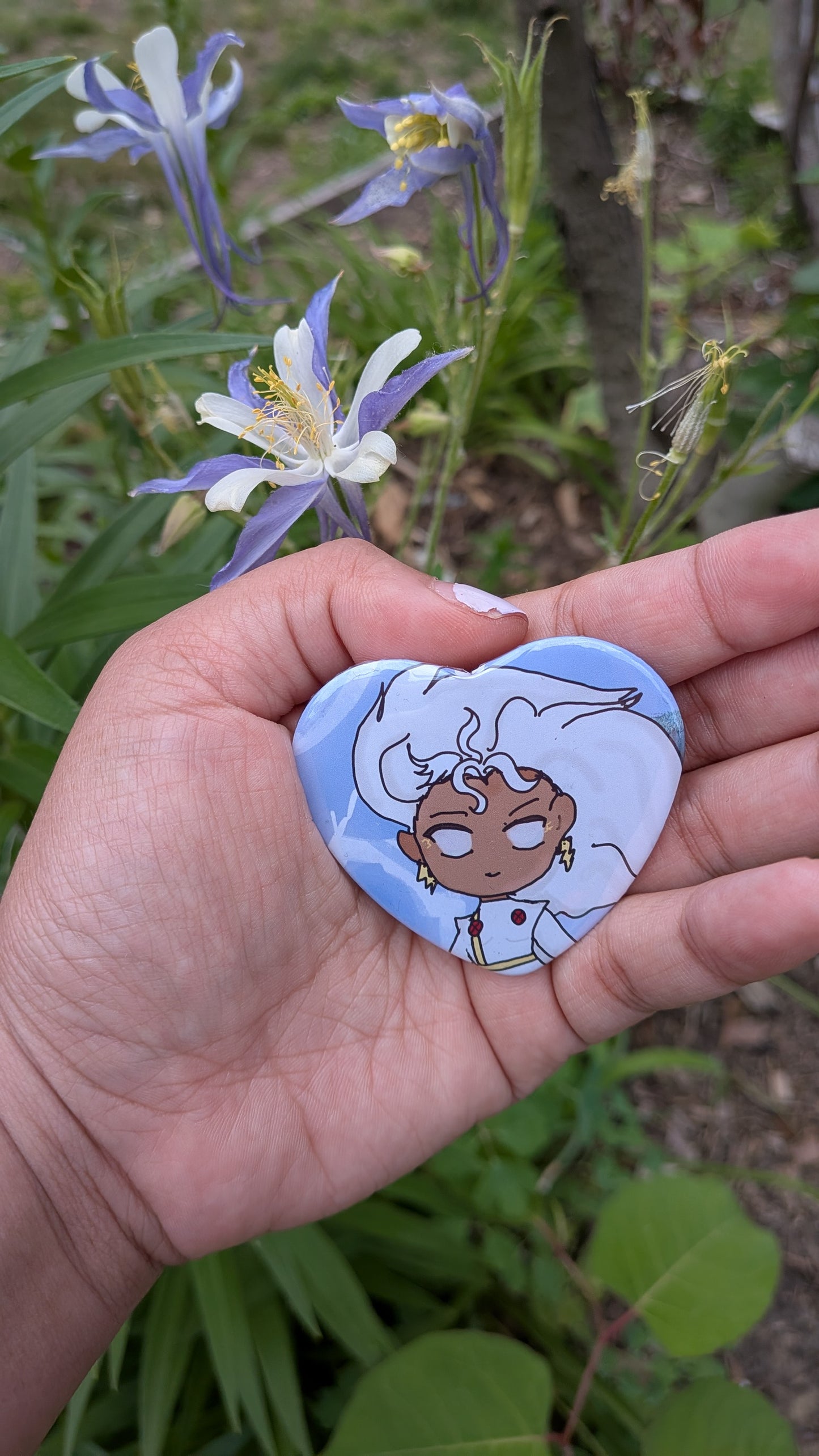 X Men Heart Buttons